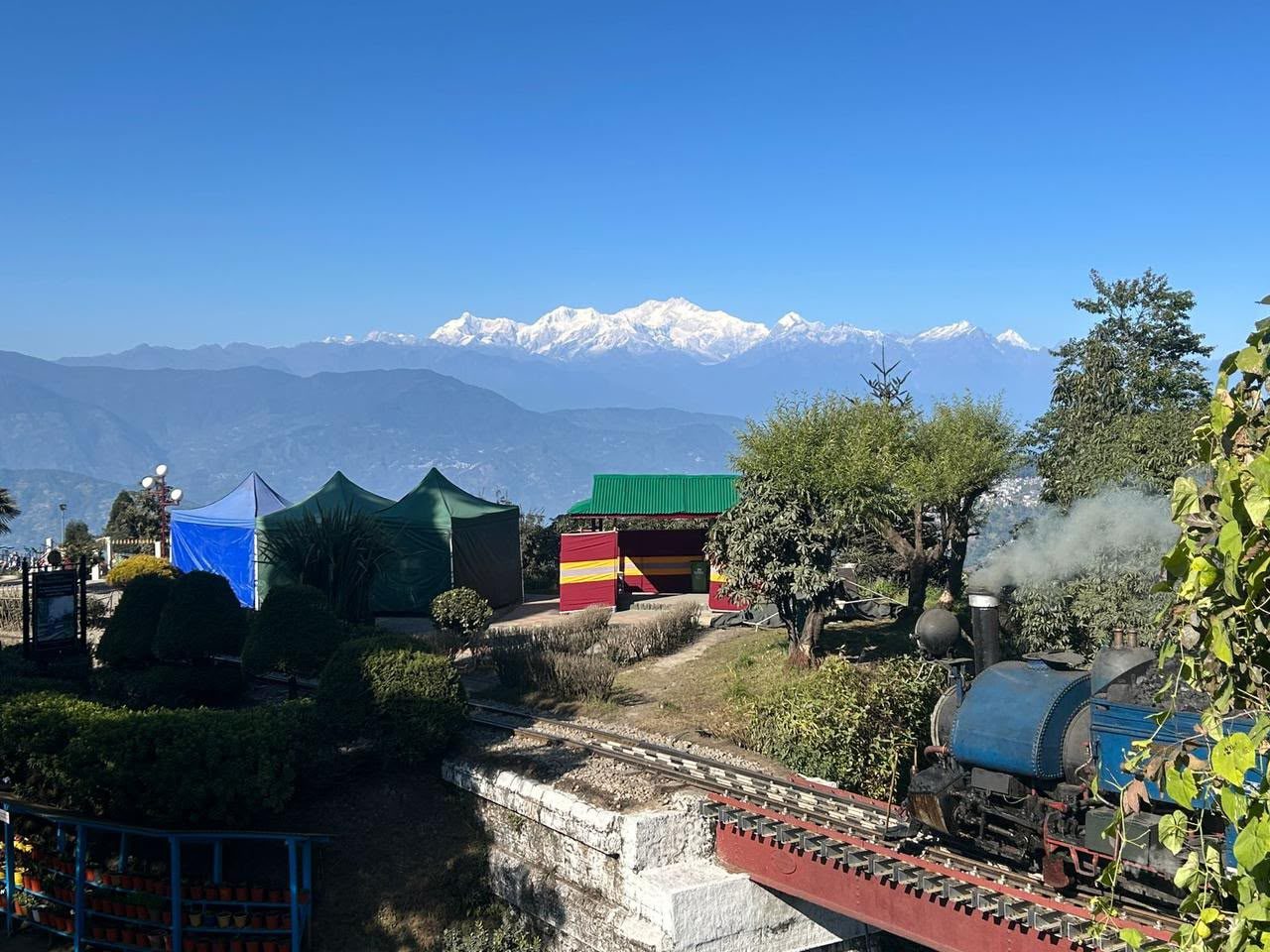 Darjeeling Himalayan Railway and Kanchenjunga view